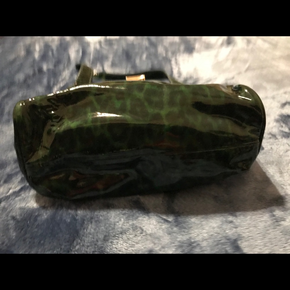 Jimmy Choo Roquette Bag Green Black Leopard Print - Picture 11 of 14